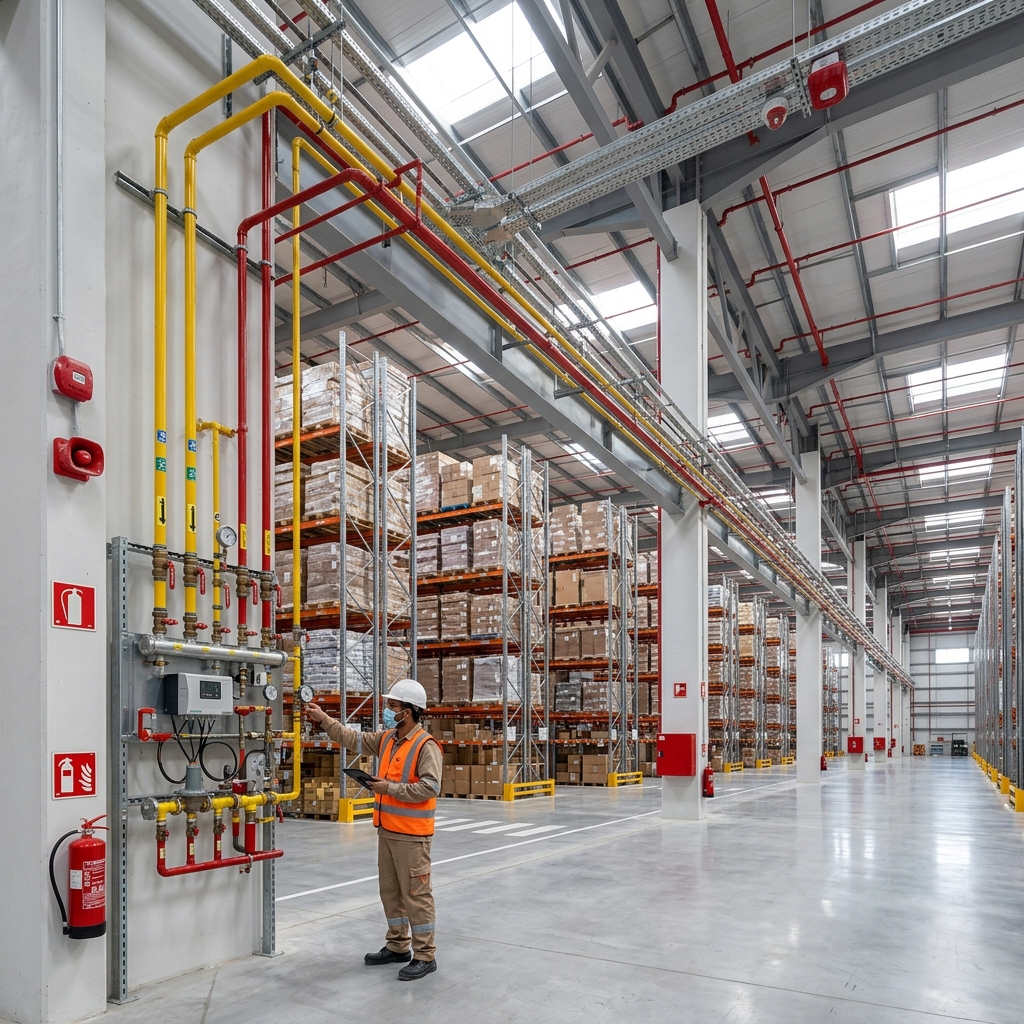 Warehouse Fire Alarm System Installation