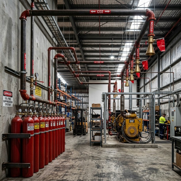 CO2 Fire Suppression System Installation Dubai