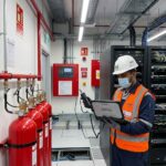 DCD Inspection & FM200 System Testing — Telecom Room, Jebel Ali