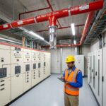 FM200 Nozzle & Pipework Installation — Electrical Switch Room, Al Quoz Dubai