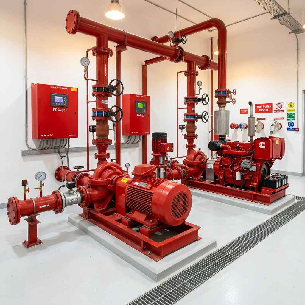 Fire pump room