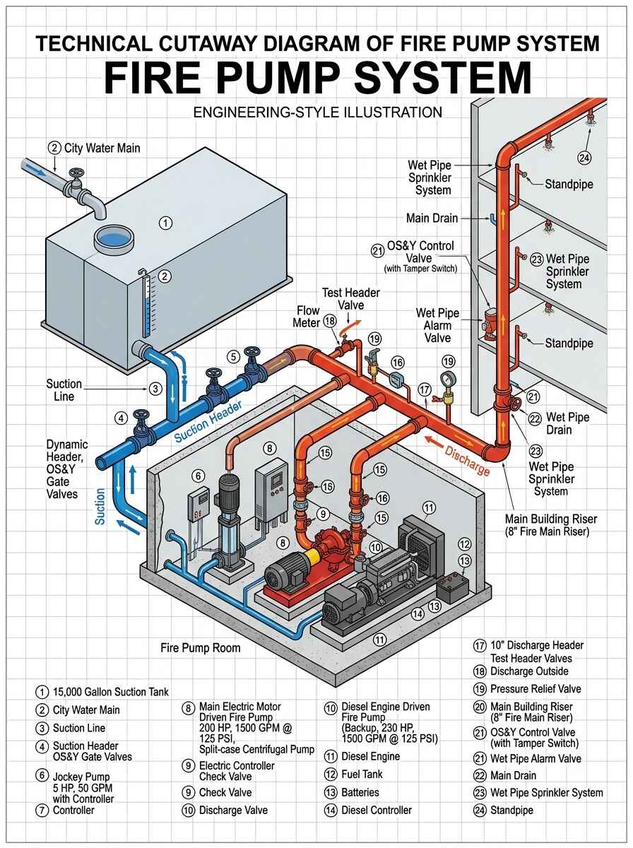 Fire Pump System Installation in Dubai