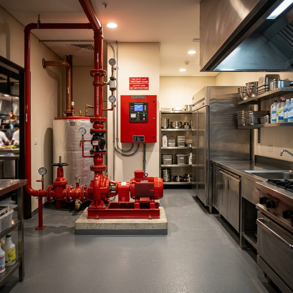 Restaurants & Food Outlets Fire Pump system