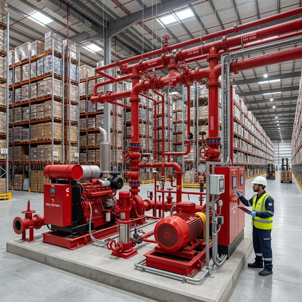 Warehouses & Logistics Fire Pump system