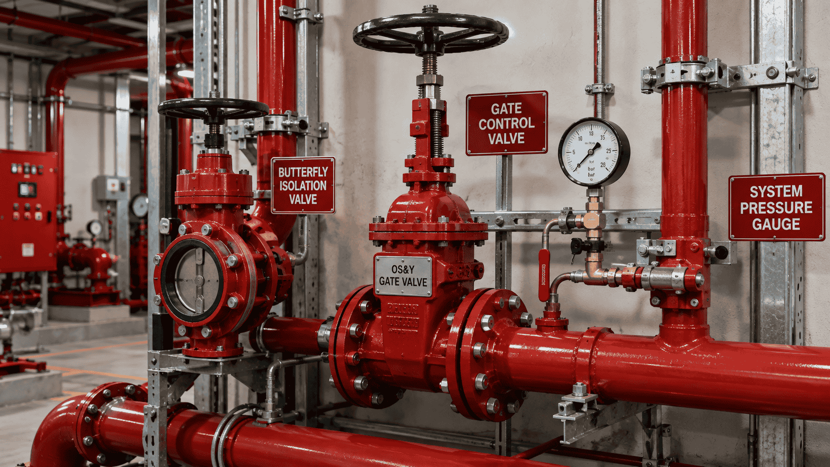 Fire hydrant isolation and control valves installation in Dubai