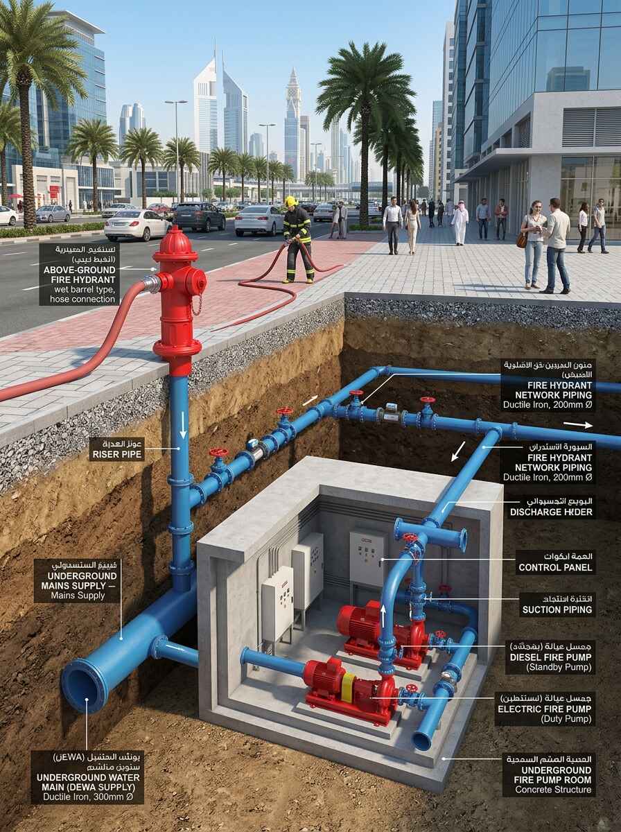 Fire Hydrant System Installation in Dubai